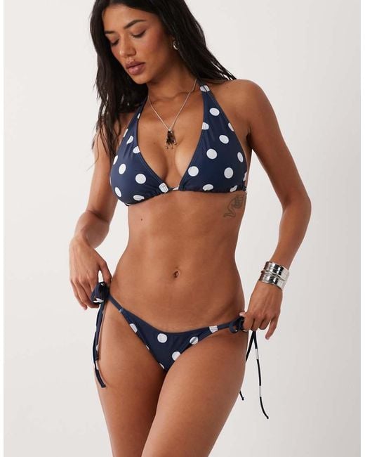 Peek & Beau Blue Tie Side Bikini Bottom