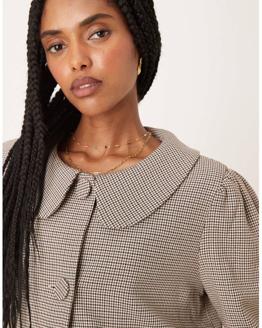 Glamorous Natural Crop Smock Pea Style Coat