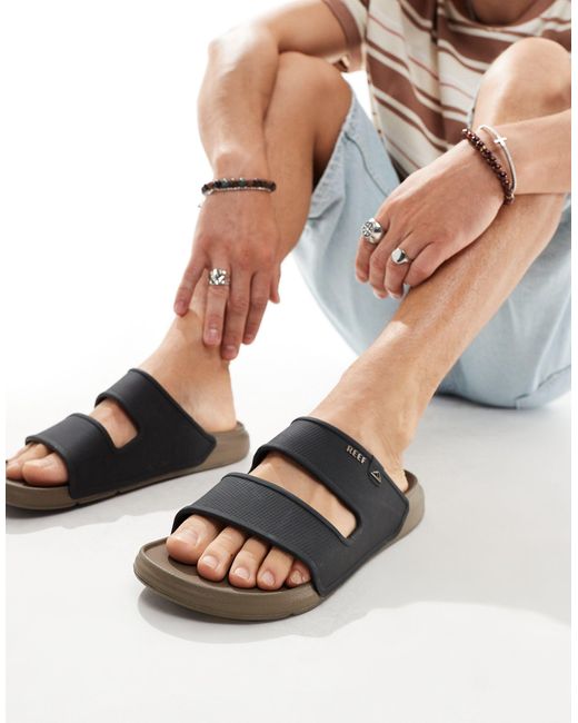 Oasis - sandales à double bride Reef pour homme en coloris Black
