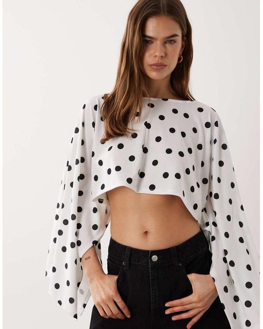 ASOS Multicolor Jersey Cape Style Top