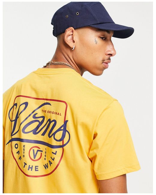 Vans Atrium Back Print T-shirt in White 