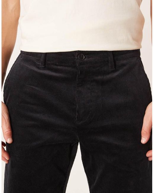 Mango Blue Tapered Cord Trousers for men