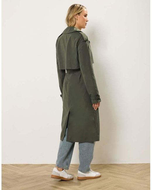 Long Tall Sally Green Trench Coat