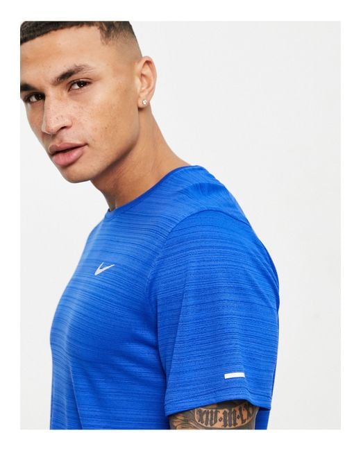 Nike Miler Dri-fit T-shirt in Blue for Men | Lyst UK