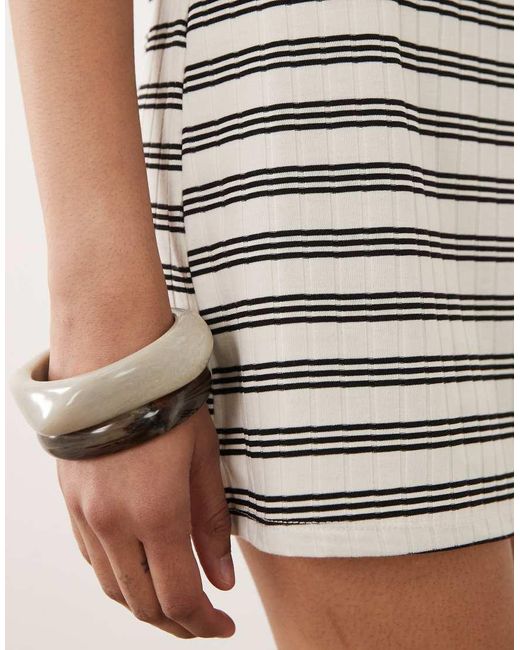 ASOS Black Twist Detail Mini Skort