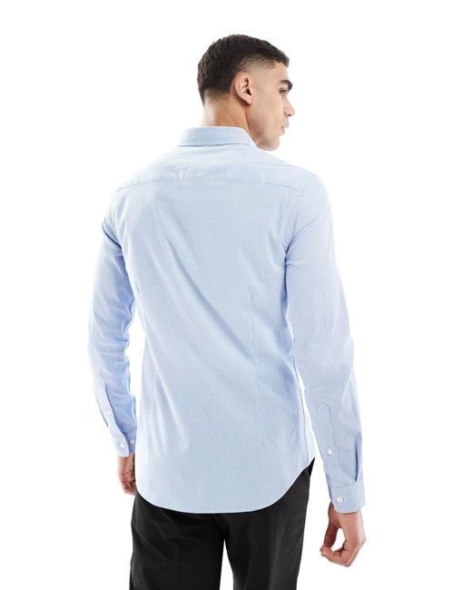ASOS Blue Slim Shirt for men
