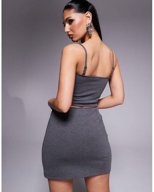 ASOS Gray Ace Bust Cami Top