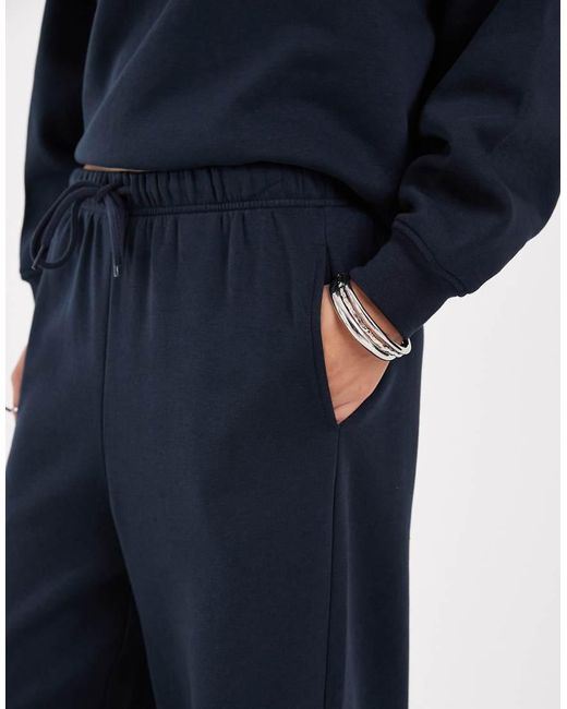 Pieces Blue Wide Leg jogger Co-ord