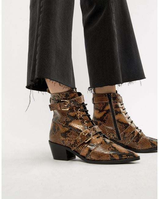 office lace up ankle boots