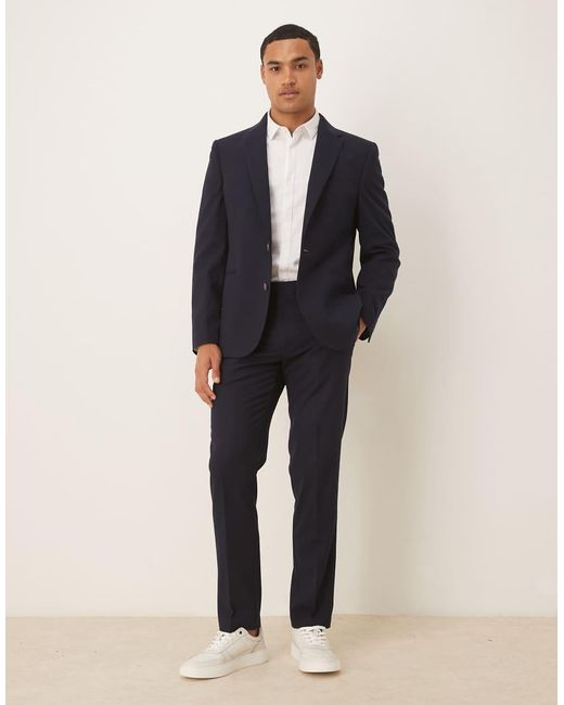 ASOS Blue Slim Suit Pants for men