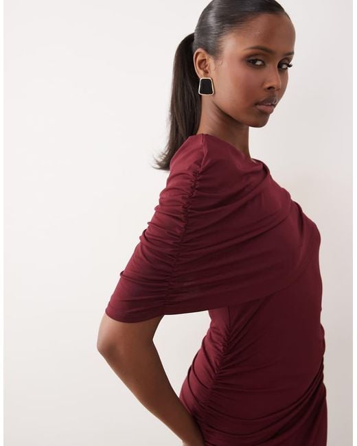 Vero Moda Purple Cape Detail Jersey Maxi Dress