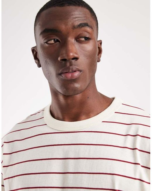Jack & Jones Red Stripe T-shirt for men