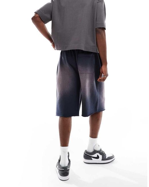 Cotton On Super Baggy Fleece Short in het Blue voor heren