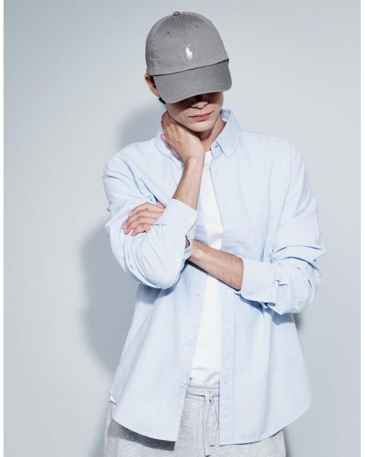 Polo Ralph Lauren Gray Icon Logo Baseball Cap for men