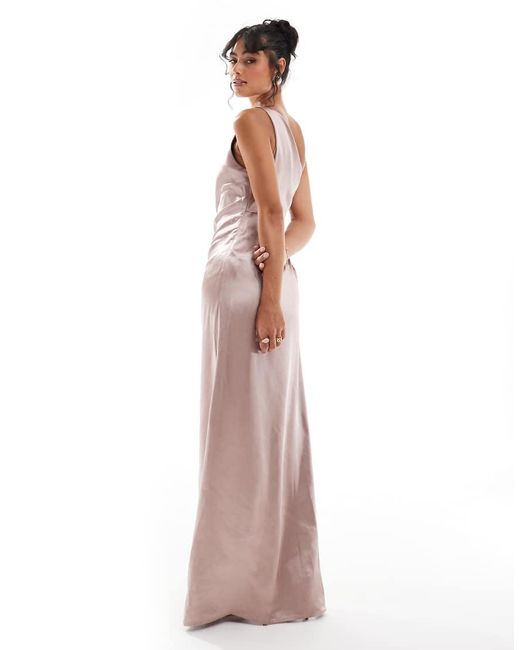 amelia ruched maxi bridesmaid dress Amelia Ruched Maxi Bridesmaid Dress - Copper