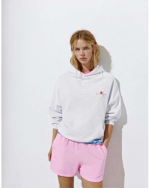 Pull&Bear White – kapuzenpullover