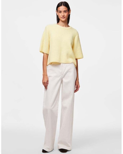 Pieces White Knitted Top