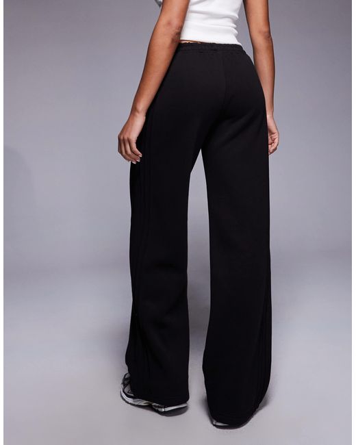 Kaiia Blue Exclusive Cotton Rich Pintuck Side Seam Detail Wide Leg joggers