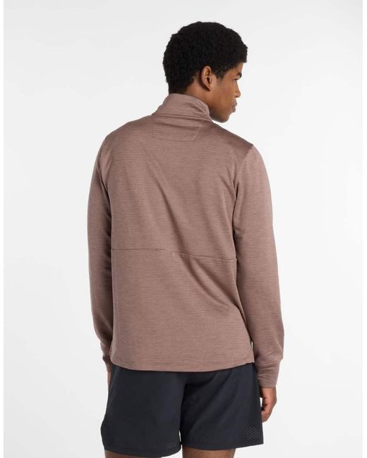 New Balance Green Athletics Heat Grid 1/2 Zip for men