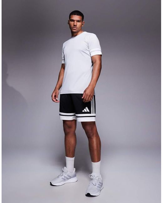 Adidas Originals White Adidas Football Squadra25 Shorts for men