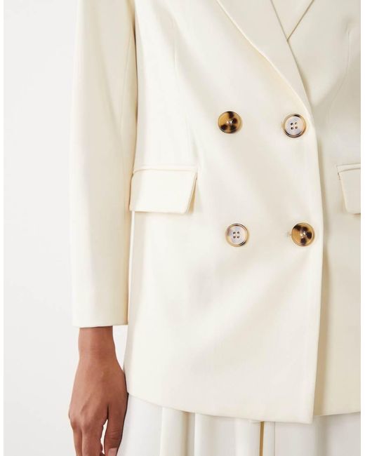 Iyal Gray Oversized Double Breasted Blazer