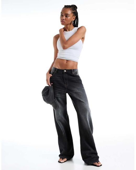 Bershka Black baggy Jeans