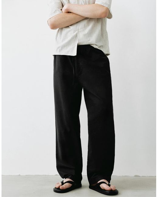 Pull&Bear Jogger mit leinen in White für Herren