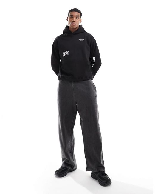 Pull&Bear Black Skater Fit jogger for men