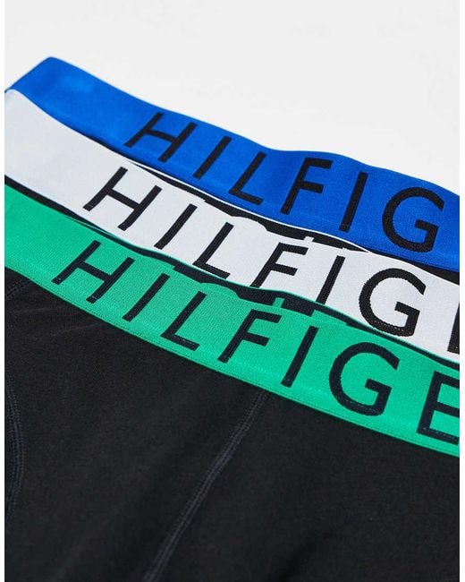 Tommy Hilfiger Black Cotton 3 Pack Boxer Briefs for men