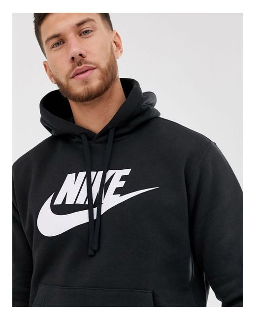 nike large logo hoodie