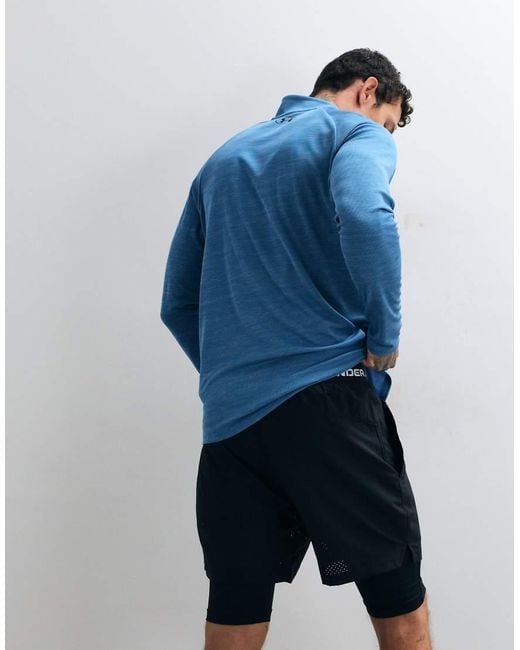 Under Armour Blue Vanish Woven 2.0 2in1 Shorts for men