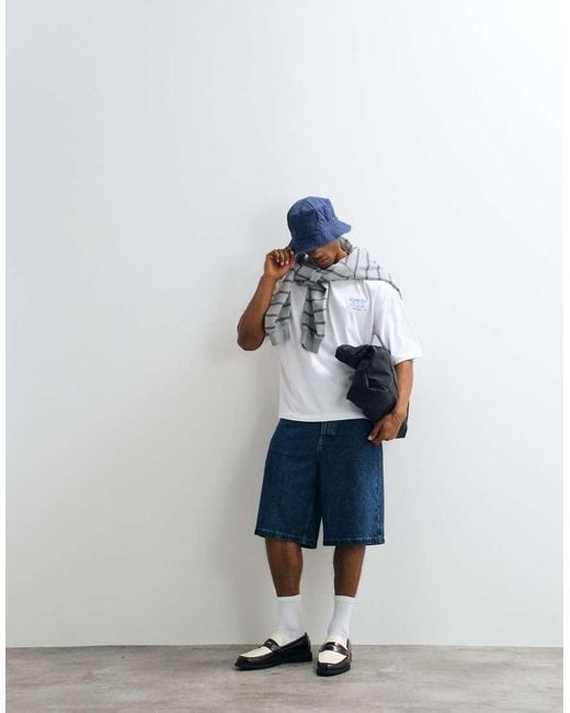 ASOS White Boxy Oversized T-shirt With Food And Drink Graphic for men