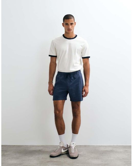 Abercrombie & Fitch White baggy Tech Shorts for men
