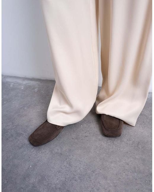 TOPSHOP White Satin Tie Waist Wide Leg Trouser