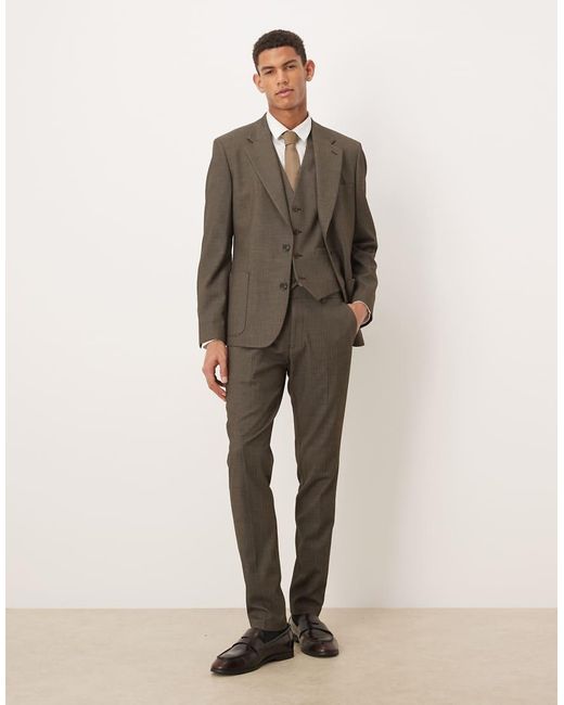 ASOS Natural Skinny Suit Waistcoat for men