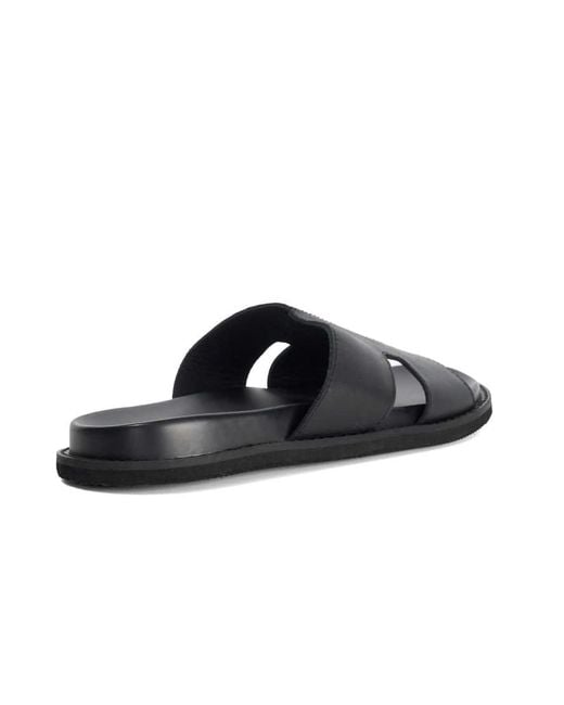 Dune Black Ishaa Smart Sandals for men