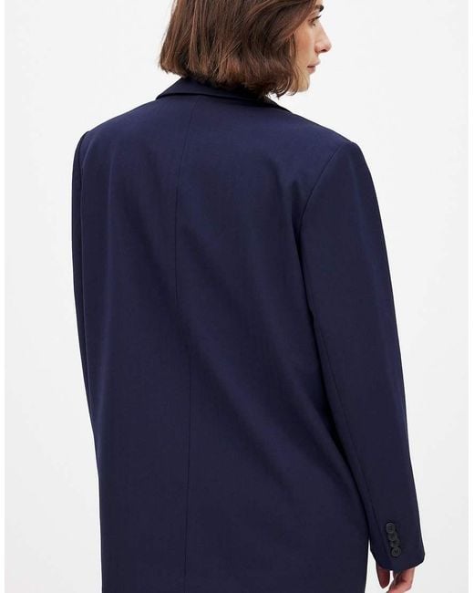 NA-KD Blue Maxi Oversized Blazer