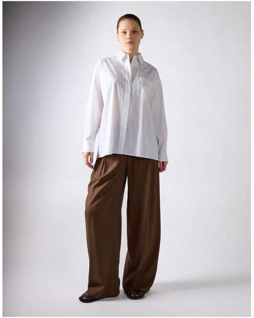 NARRATED Gray Relaxed Fit Button-Up Shirt