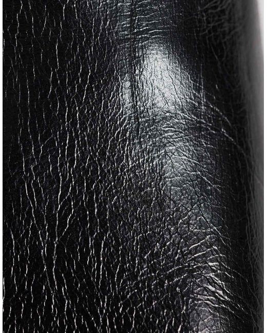 ASOS Black Maude Premium Slipper Mules