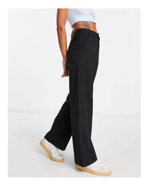 Cotton On Carter Wide Leg Pant in Black | Lyst