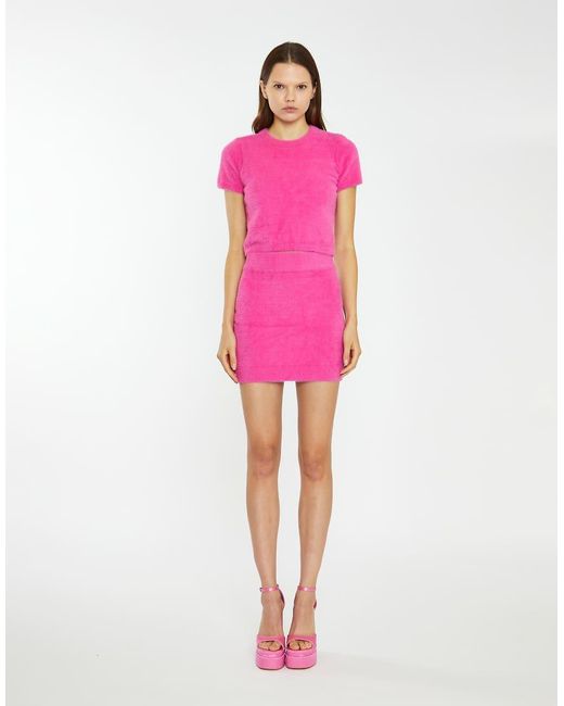 Collective The Label Pink High Waist Mini Skirt