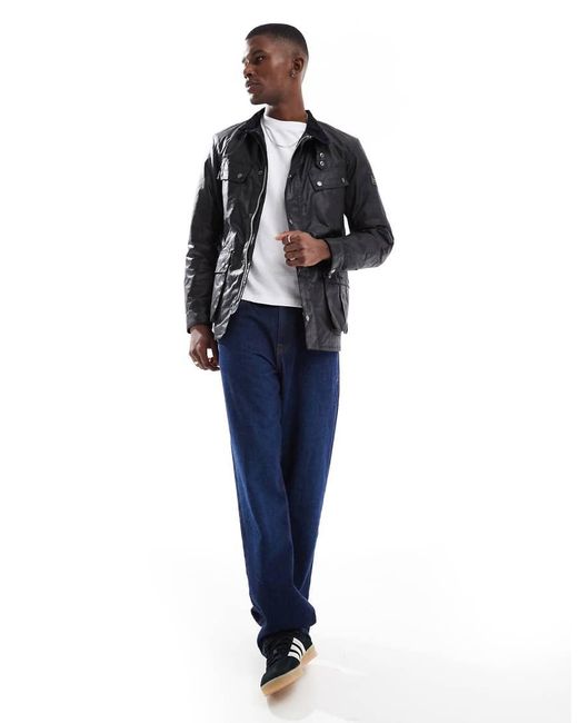 Barbour Blue Duke Wax Jacket for men