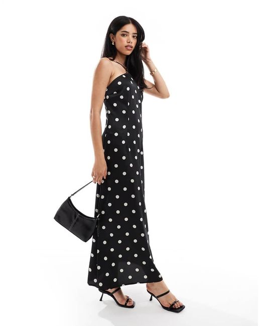 Object White Halter Neck Maxi Dress