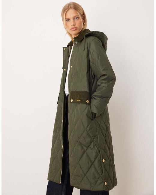 Barbour Green Meredith Quilted Jacket