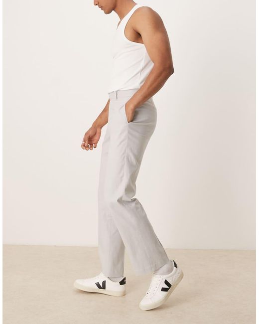 Pants Asos Mens White Suit Asos White Linen Trousers Asos Mens