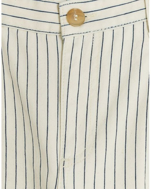 River Island White High Waisted Stripe Loose Jeans