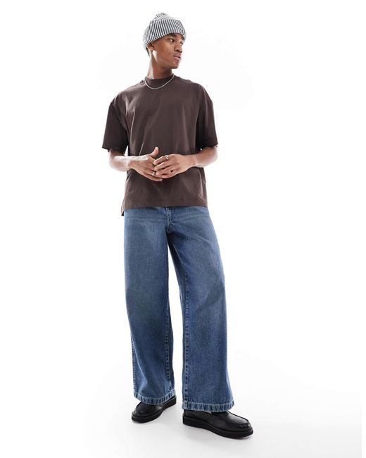 ASOS – basic-t-shirt in Brown für Herren