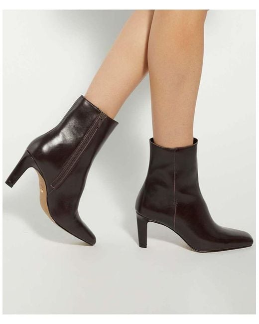 Dune Brown Ovation Ankle Boots