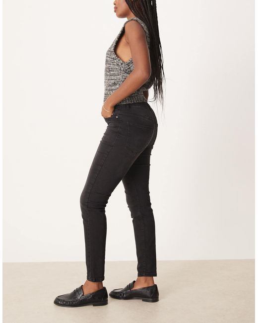 Jdy Black – fina – jeans mit engem schnitt