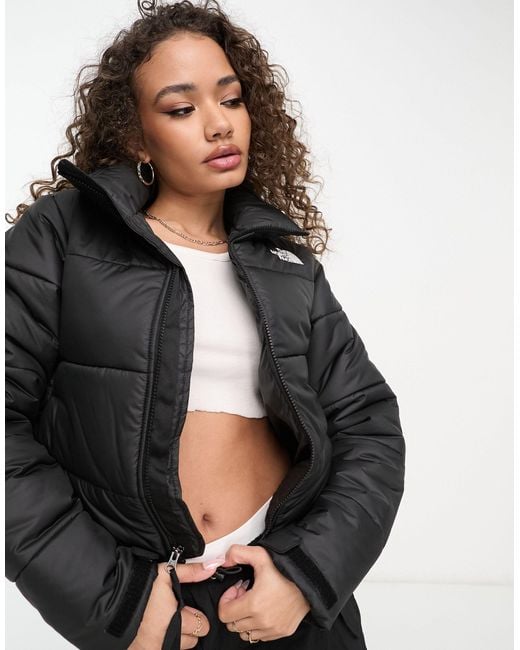The North Face Saikuru Cropped Puffer Jacket in Black Lyst Australia